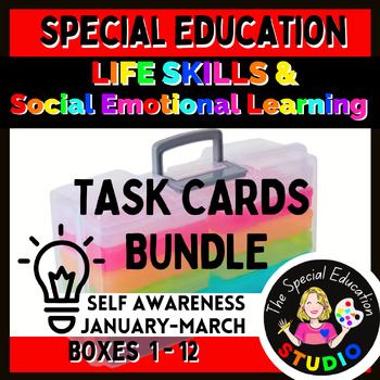 Preview of Task Boxes Special Education Bundle Life Skills Social Emotional Learning SEL