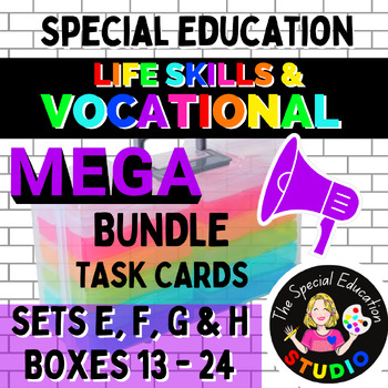 Preview of Task Boxes Special Education Bundle Life Skills Vocational MEGA SET 2. SPED ED