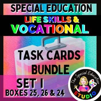Preview of Task Boxes Special Education Bundle Life Skills Vocational Set I SPED ED Centers