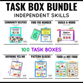 Premade Task Boxes for Special Education Life Skills Independent Tasks for  Autism Work Task Vocational Activity With Real Pictures 