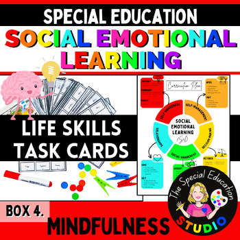 Preview of Task Boxes Special Education SEL Cards Life Skills Mindfulness social emotional