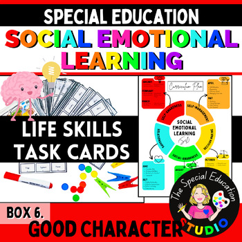 Preview of Task Boxes Special Education social emotional learning Character Education