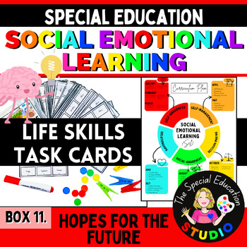 Preview of Task Boxes Special Education SEL Task Cards Autism Social Emotional Learning pdf