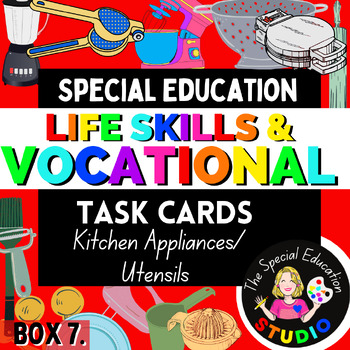 Preview of Task Boxes Special Education, Vocational and Life Skills Kitchen Appliances