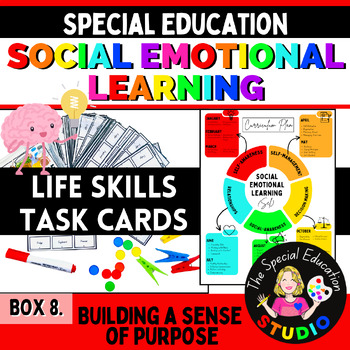 Preview of Task Boxes Special Education social emotional learning activities character ed