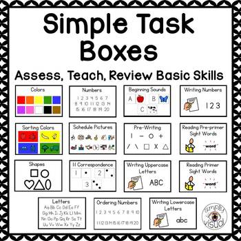 Task Boxes for Basic Skills