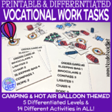 Task Boxes for Special Ed (Camping Work Bins or Morning Tu