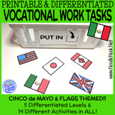 Task Boxes for Special Ed (Cinco de Mayo Work Bins or Morn