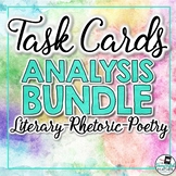 Task Card Analysis Bundle: Literary, Rhetoric, Poetry