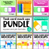 Task Card Box Mockups BIG BUNDLE | square and pin formats