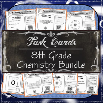 Preview of Task Card Chemistry Bundle