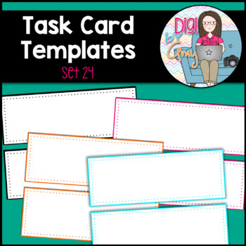 Preview of Task Card Templates Clip Art SET 24