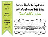 Task Card Collection: Solving Algebraic Equations with Var