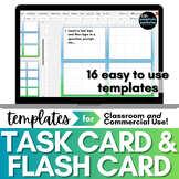 Task Card and Flashcard Templates for Personal & Commercia
