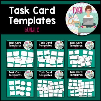 Preview of Task Card Templates Clip Art BUNDLE