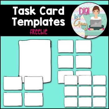 Preview of Task Card Templates - FREEBIE