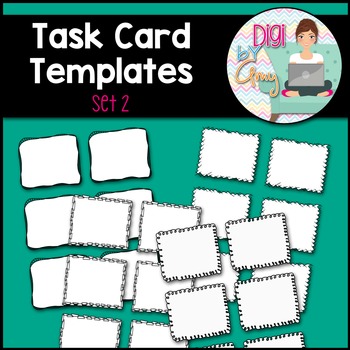 Preview of Task Card Templates Clip Art SET 2