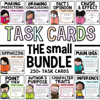 Preview of Reading Strategies Task Card Bundle - Over 250 cards for Comprehension and More!