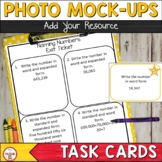 Task Card Photo Mock Ups for TPT Sellers