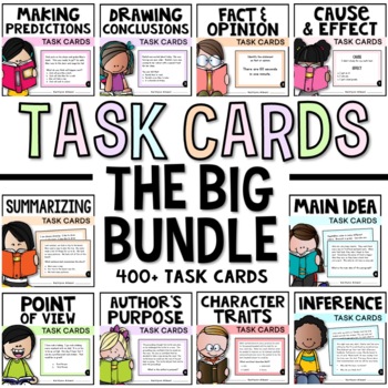 Preview of Task Card Reading Strategies and More Bundle - Over 400 Cards!