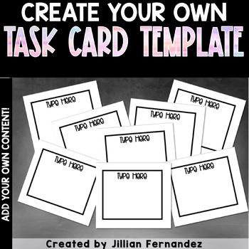 Preview of Task Card Template