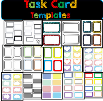 Task Card Templates by Fun Creatives | TPT