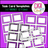 Task Card Templates Clip Art Transparent 2 x 3 Set 9 School