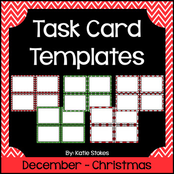 Preview of Christmas Task Card Templates