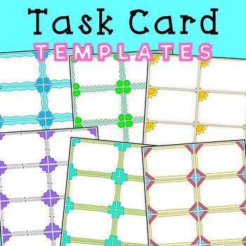 Preview of Task Card Templates *EDITABLE*