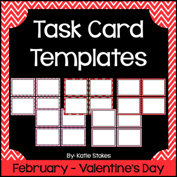 Preview of Valentine's Day Task Card Templates