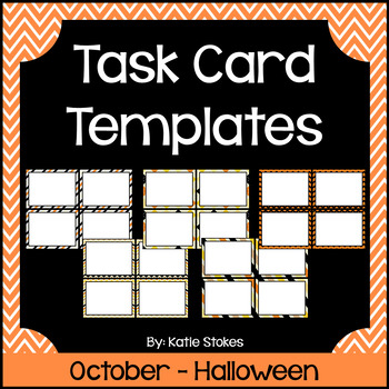 Preview of Halloween Task Card Templates