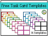 Task Card Templates - Rainbow colors
