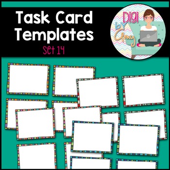 Preview of Task Card Templates Clip Art SET 14