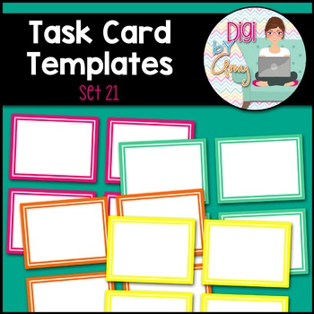 Preview of Task Card Templates Clip Art SET 21