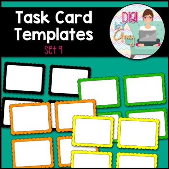 Preview of Task Card Templates Clip Art SET 9