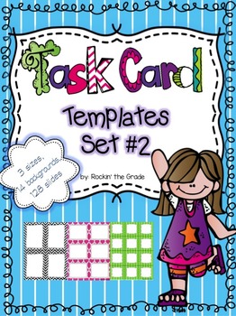 Preview of Task Card Templates Set #2- Workstation/ Classroom Decor