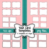 Task Card Templates - Set of 12 Frames/Borders to Overlay