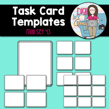 Preview of Task Card Templates Clip Art MINI SET 43