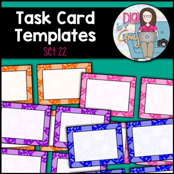 Preview of Task Card Templates Clip Art SET 22