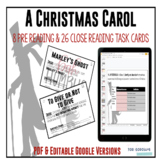 Task Cards - "A Christmas Carol" | DIGITAL