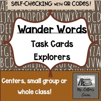 Preview of Task Cards - Active task to teach vocabulary of Explorers - with QR codes!