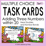 Task Cards | Adding 3 Numbers within 20 | Number Bonds | N