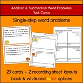 Task Cards: Addition & Subtraction Word Problems | Seasona