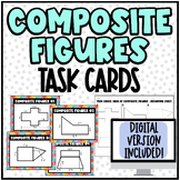 Task Cards: Area of Composite Figures | Digital & Print