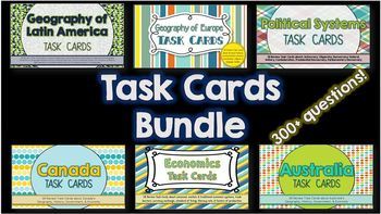 Preview of Task Cards BUNDLE