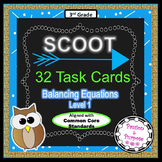 SCOOT 32 Task Cards: Balancing Equations with Addition & S