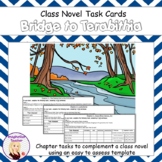 Task Cards - Bridge to Terabithia by Katherine Paterson