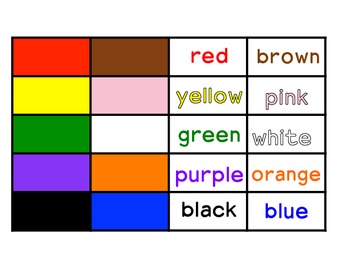 Task Cards: COLOR RECOGNITION and COLOR NAMES by Superteach56-Special ...