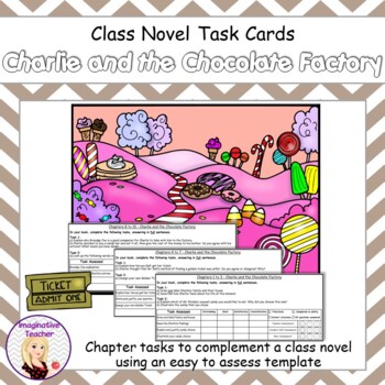 Task Cards Charlie And The Chocolate Factory - 