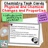 Chemistry Task Cards Introduction to Matter, Properties, a